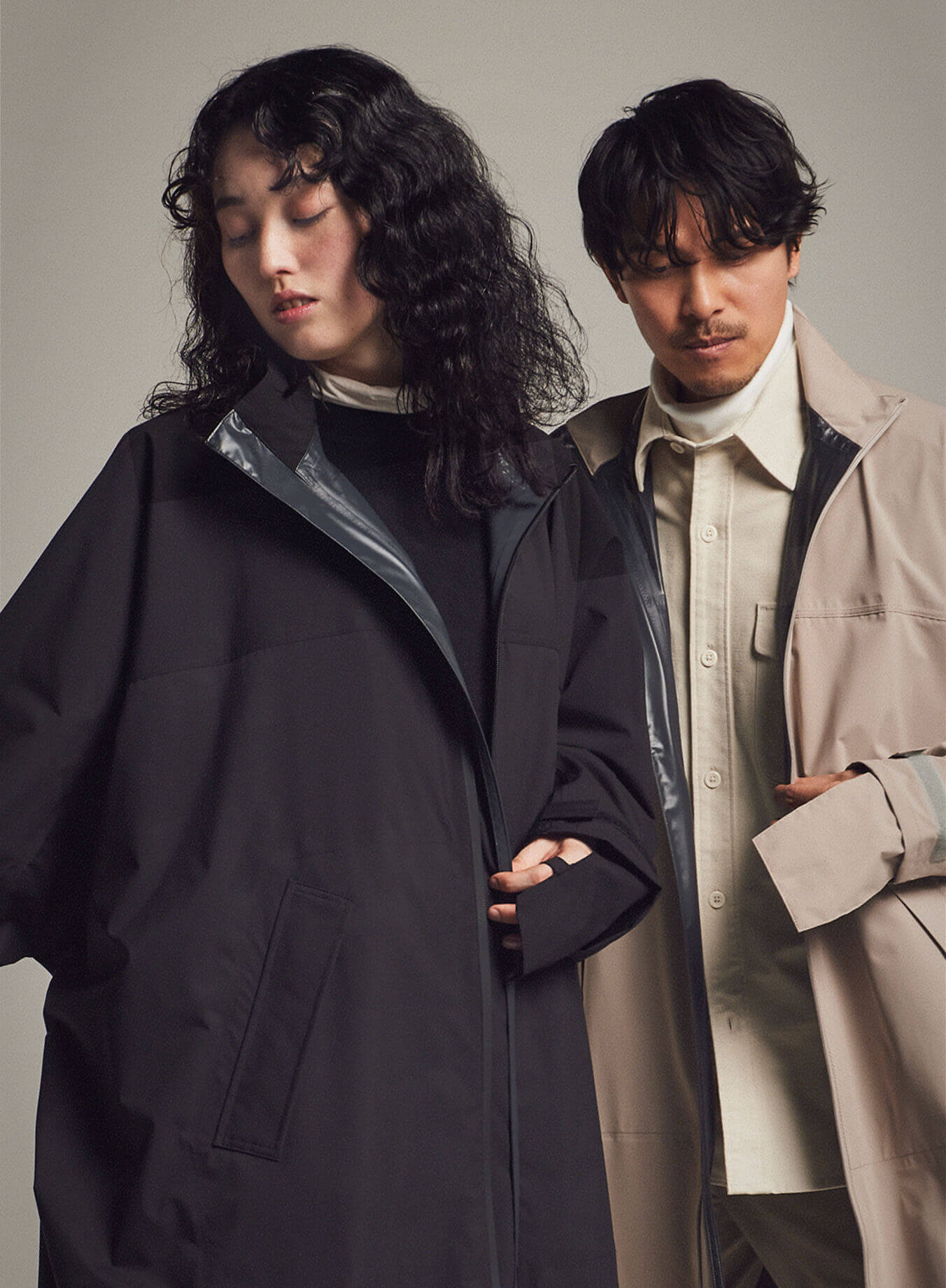 AH-300 3LAYER SOUTIEN COLLAR COAT（3レイヤー ステンカラーコート）