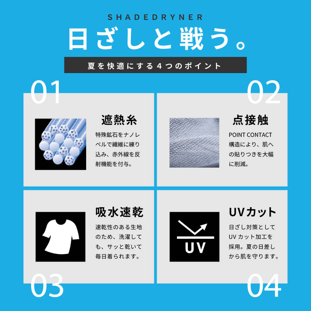 日差しと戦う「シェイドドライナー」 夏を快適にする4つのポイント