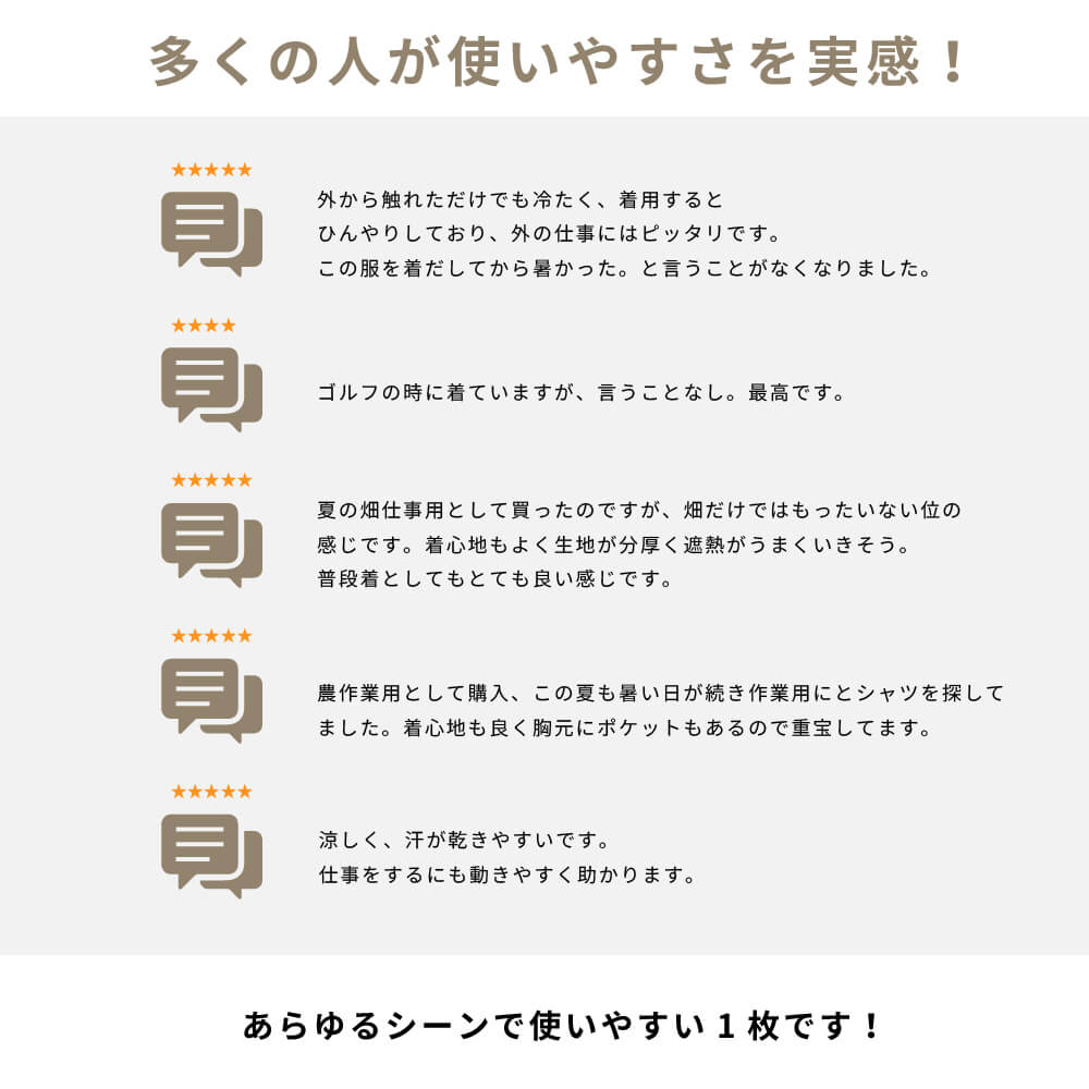 多くの人が使いやすさを実感!