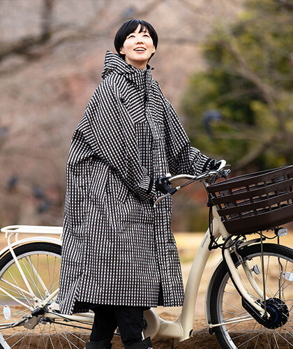 【バイザーセット】7441 サイクルモード ハイポンチョ® ＋ V-002レインバイザー セット
