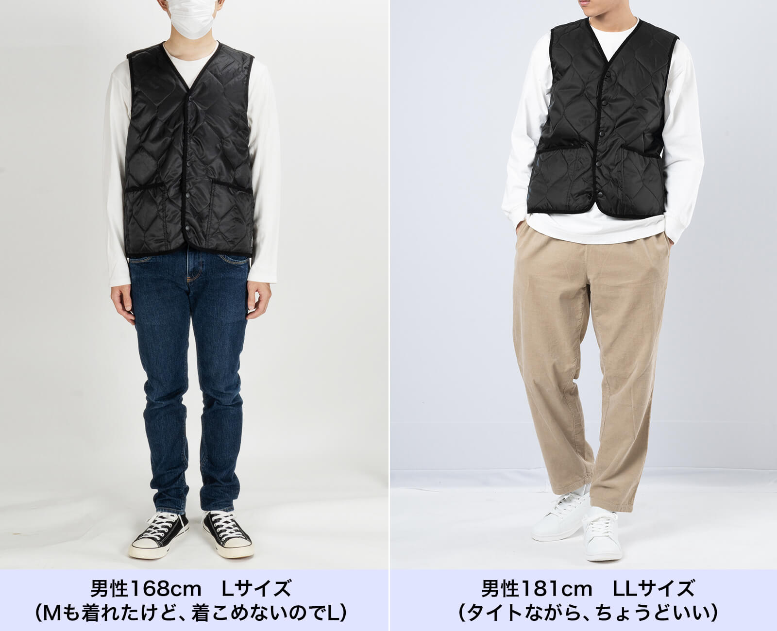 男性サイズ感
