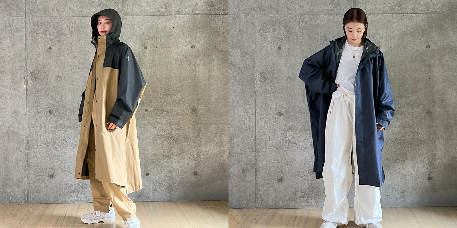 AH-100 ハイポンチョDX モデル着用画像