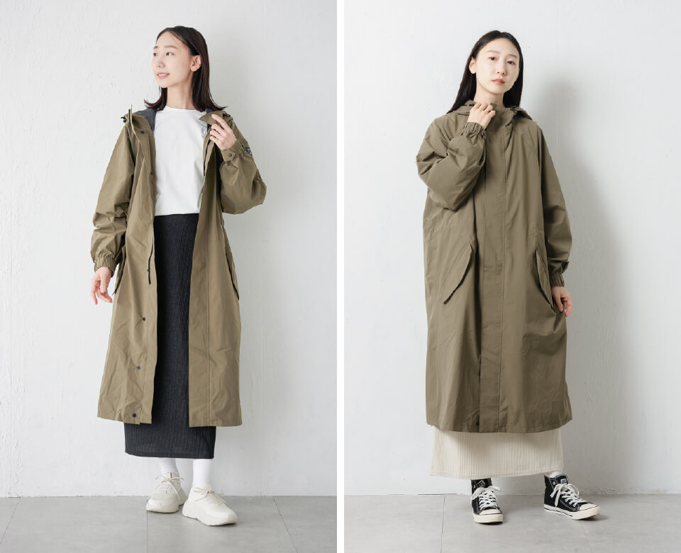 AH-302 サイクルモードレインコートEX コーディネート02