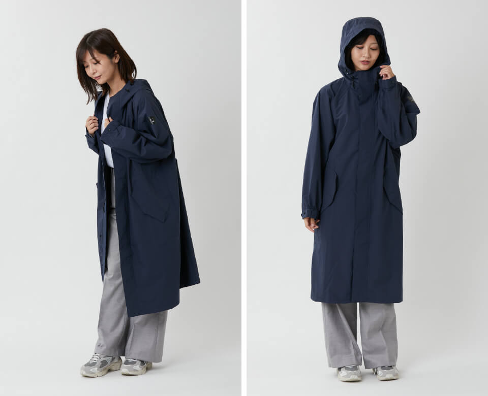AH-302 サイクルモードレインコートEX コーディネート03