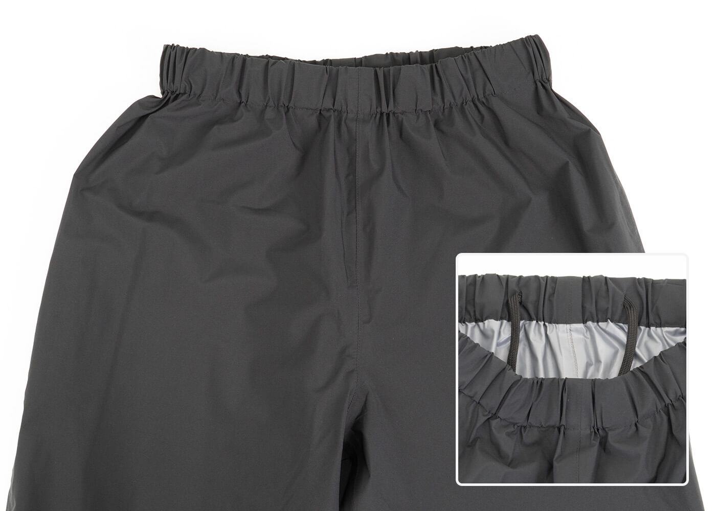 ウエスト総ゴム＆サイズ調節紐